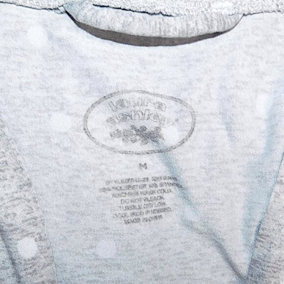 Laura Ashley Gray Polka Dot Lightweight Robe – Size Medium - Picture 5 of 5